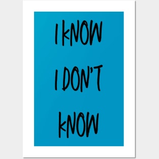 SOCRATES - I know I don't know Posters and Art